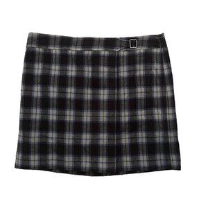Ann Taylor Loft Women's Skirt Size 2 Blue Plaid Wool Blend Pencil Skirt